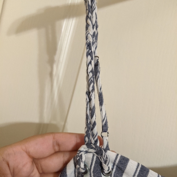 Greylin Darla Tiered Yarn Died Top in Chambray S - Picture 5 of 7